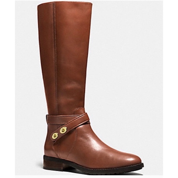 Coach Shoes - COACH Caroline Swagger boot in brown